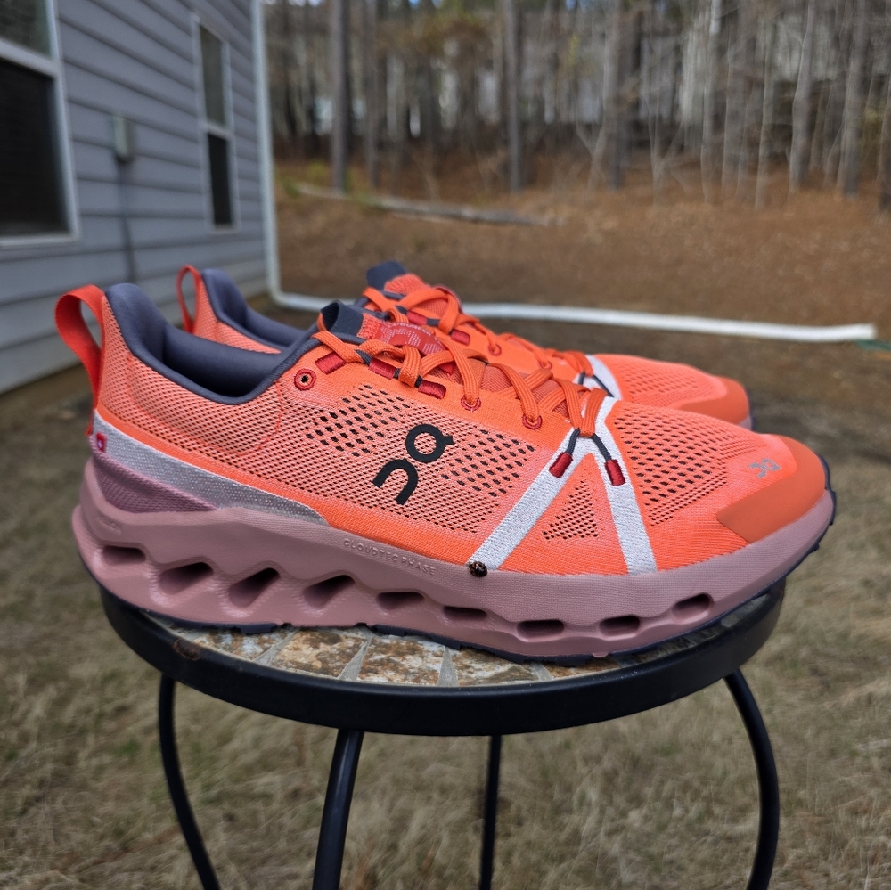 On Cloudsurfer Trail 3ME10112150 Flame Running Shoes Men Sz 11 Worn 1x With Box - Picture 3 of 11